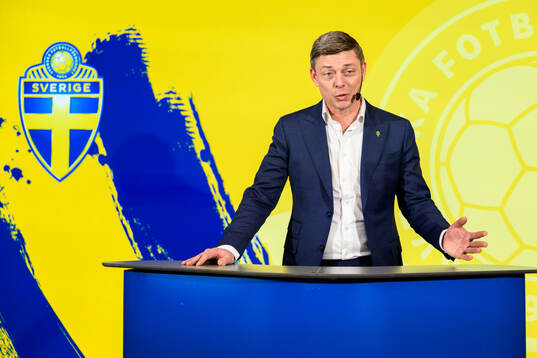 Head coach Jon Dahl Tomasson of the Swedish national