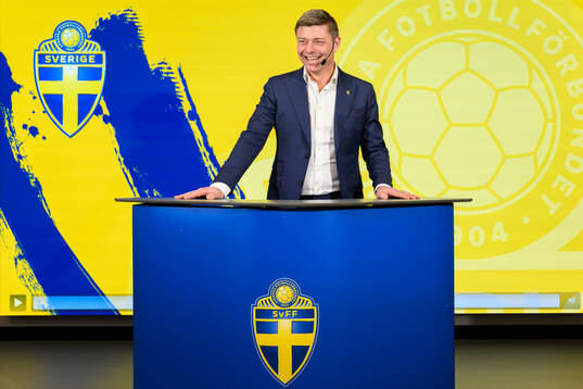 Head coach Jon Dahl Tomasson of the Swedish national