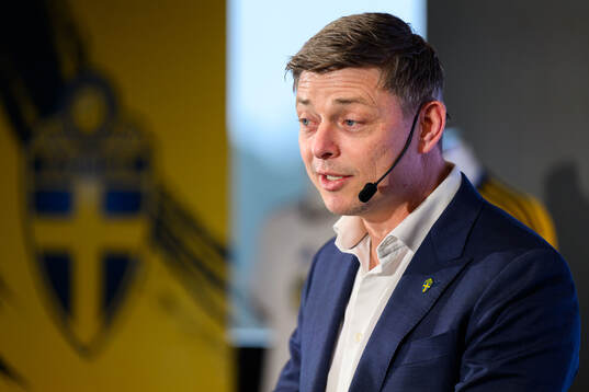 Head coach Jon Dahl Tomasson of the Swedish national