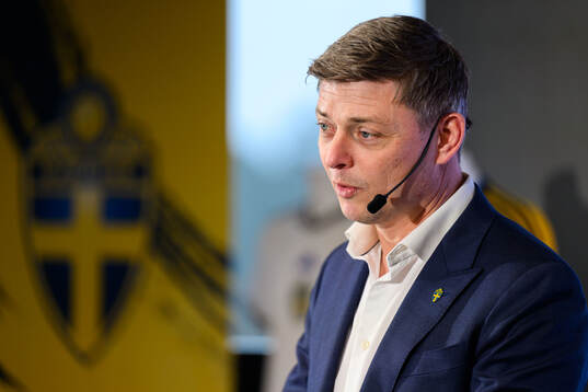 Head coach Jon Dahl Tomasson of the Swedish national