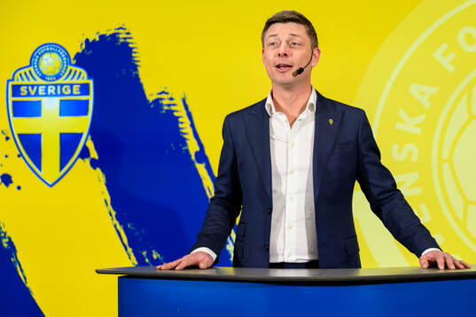 Head coach Jon Dahl Tomasson of the Swedish national