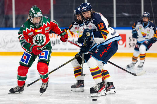 Frölundas Andrea Dalen och Djurgårdens Anneke Linser