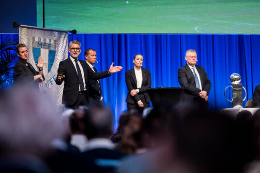 Malmö FFs vd Niclas Carlnen, sportchef Daniel Andersson