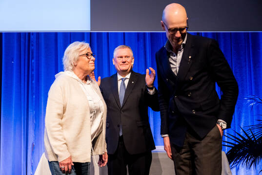 Malmö FFs ordförande Anders Pålsson uppmärksammar