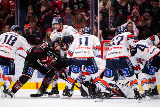 Växjös Marcus Sylvegård, Zachary Giuttari, Kalle Kossila