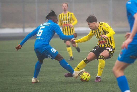 IFK Hässleholms Alen Zahirovic i träningsmatchen mellan