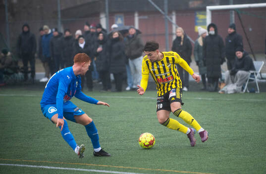IFK Hässleholms Alen Zahirovic i träningsmatchen mellan