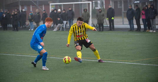 IFK Hässleholms Alen Zahirovic i träningsmatchen mellan