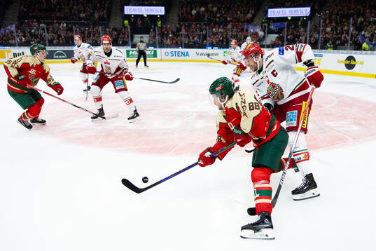 Frölundas Malte Strömwall och MoDos David Rundblad