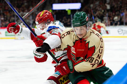 MoDos Mikkel Aagaard och Frölundas Malte Strömwall