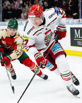 Frölundas Isac Born och MoDos Niklas Folin