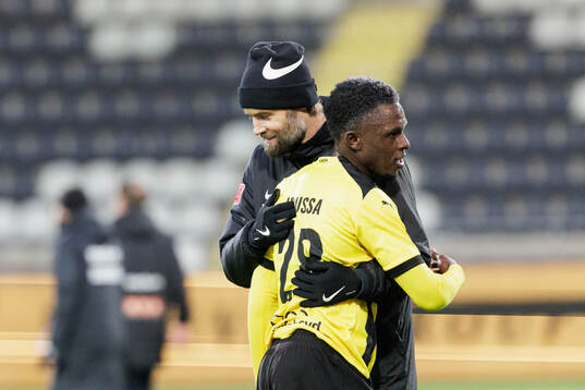 Brommapojkarnas tränare Olof Mellberg och BK Häckens