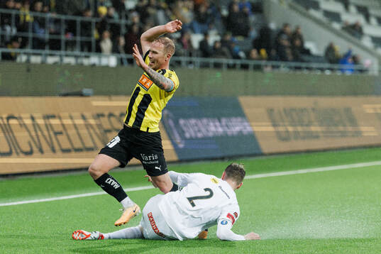 BK Häckens Mikkel Rygaard Jensen och Brommapojkarnas