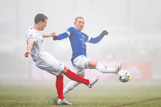 Helsingborgs Jon Birkfeldt och Trelleborgs Pierre Dahlin