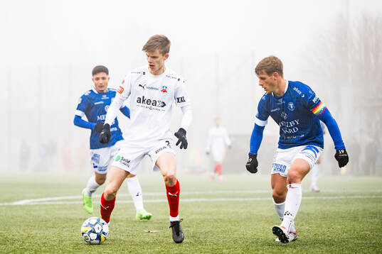 Helsingborgs Adrian Svanbäck och Trelleborgs Tobias