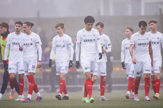 Helsingborgs Milan Silva Rasmussen och Jon Birkfeldt deppar