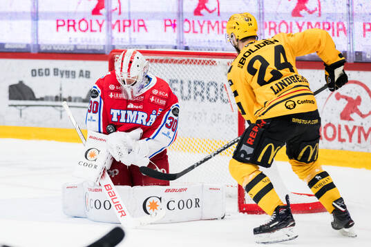 Timrås målvakt Jacob Johansson och Skellefteås Oscar