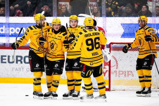 Skellefteås Anton Heikkinen jublar