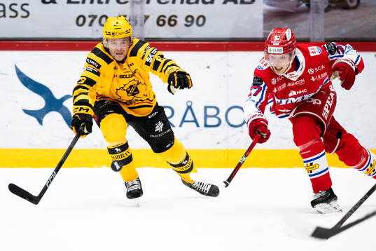 Skellefteås Petter Granberg och Timrås Oliver Johansson