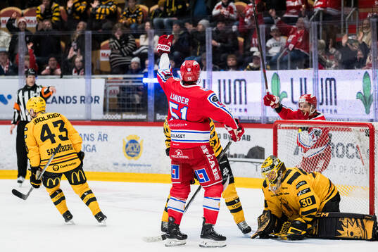 Timrås Anton Lander jublar