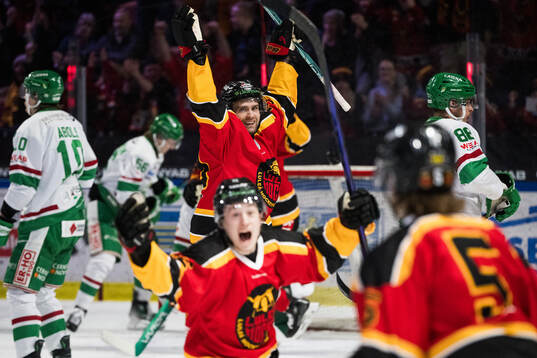 Luleås Pontus Själin, Pontus Andreasson jublar