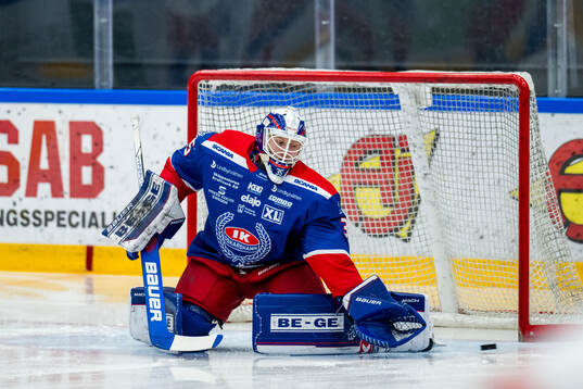 Oskarshamns målvakt Emil Kruse