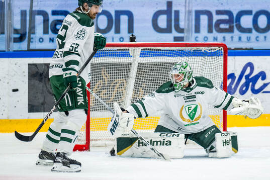 Färjestads målvakt Maxime Lagacé