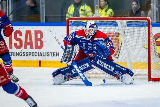 Oskarshamns målvakt Emil Kruse
