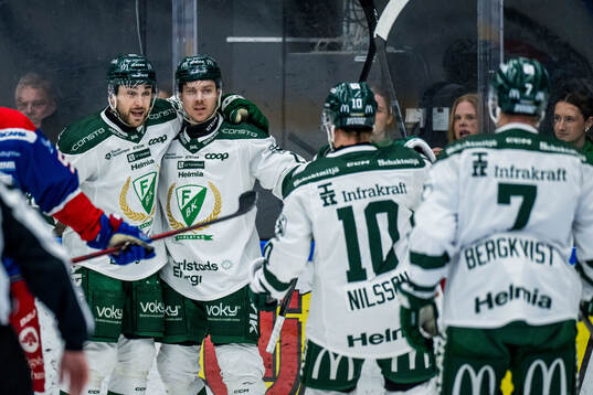 Färjestads Joel Kellman jublar