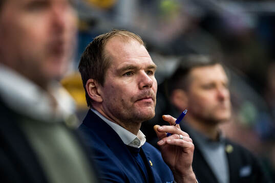 Färjestads tränare Thomas Mitell