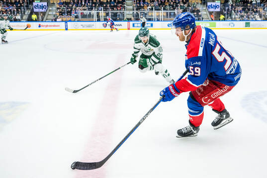 Färjestads Marcus Westfält och Oskarshamns Anton Mylläri