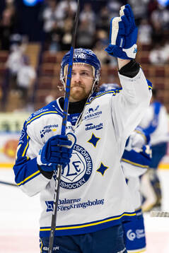 Leksands Anton Lindholm jublar