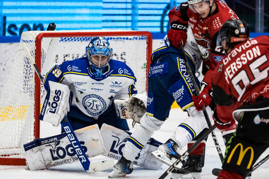 Leksands målvakt Filip Larsson