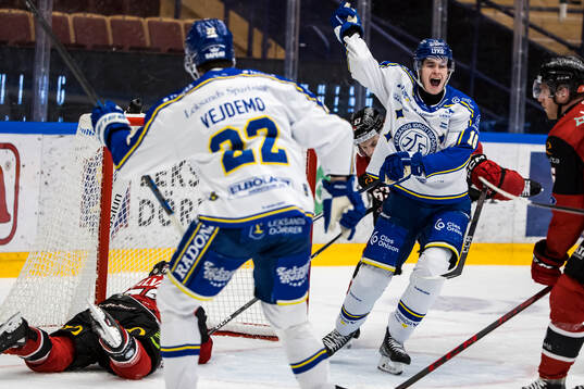 Leksands Felix Unger Sörum jublar