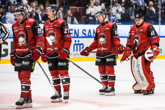 Malmö Redhawks spelarna deppar