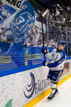Leksands Marcus Karlberg jublar