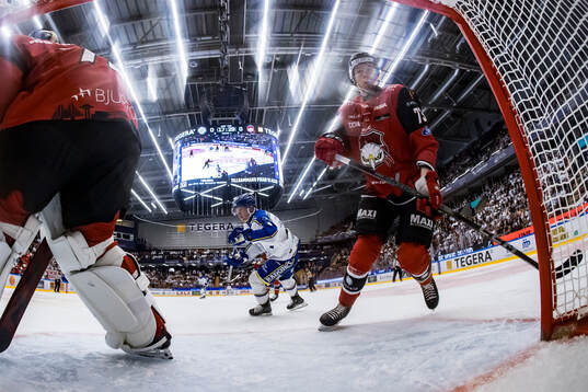 Malmö Redhawks Adam Ollas Mattsson och Leksands Patrik