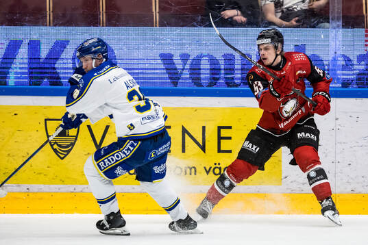 Leksands Olle Alsing och Malmö Redhawks Albert Sjöberg