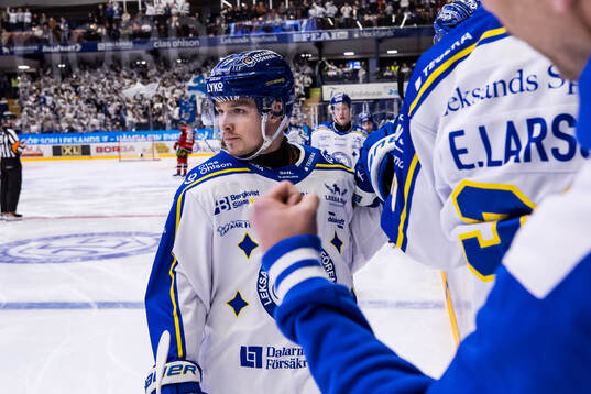 Leksands Marcus Karlberg jublar
