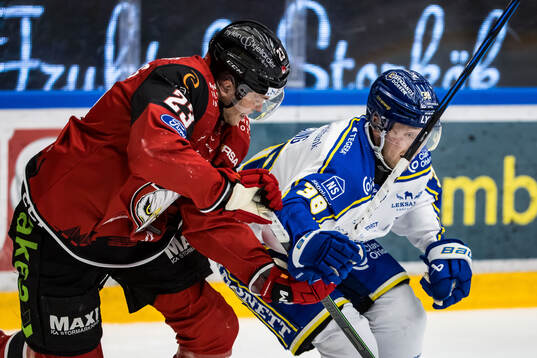 Malmö Redhawks Christoffer Forsberg och Leksands Olle