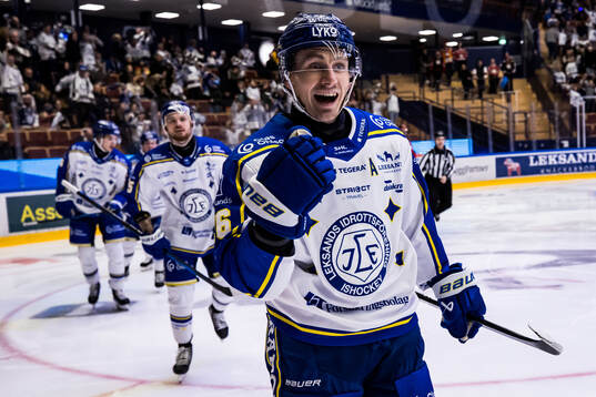 Leksands Patrik Norén jublar