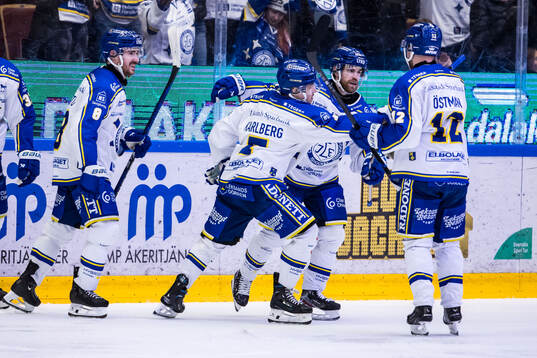 Leksands Marcus Karlberg jublar
