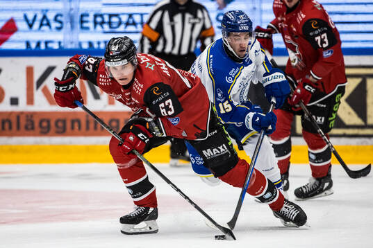 Malmö Redhawks Fredrik Händemark och Leksands Max