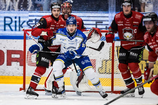 Malmö Redhawks Jakub Galvas och Leksands Martin Karlsson