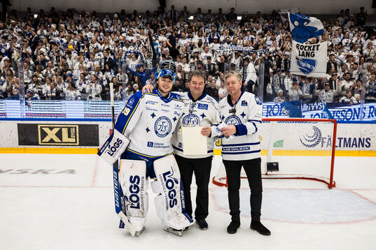 Leksands målvakt Filip Larsson utsedd till matchens lirare