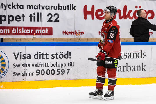 Malmö Redhawks Matias Lassen deppar