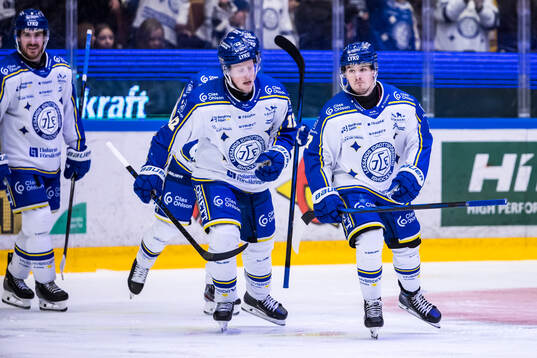 Leksands Marcus Karlberg jublar