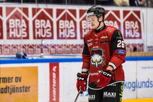 Malmö Redhawks Teemu Kivihalme deppar