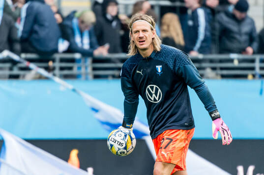 Malmö FFs målvakt Johan Dahlin
