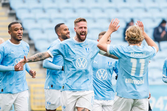 Malmö FFs Pontus Jansson jublar